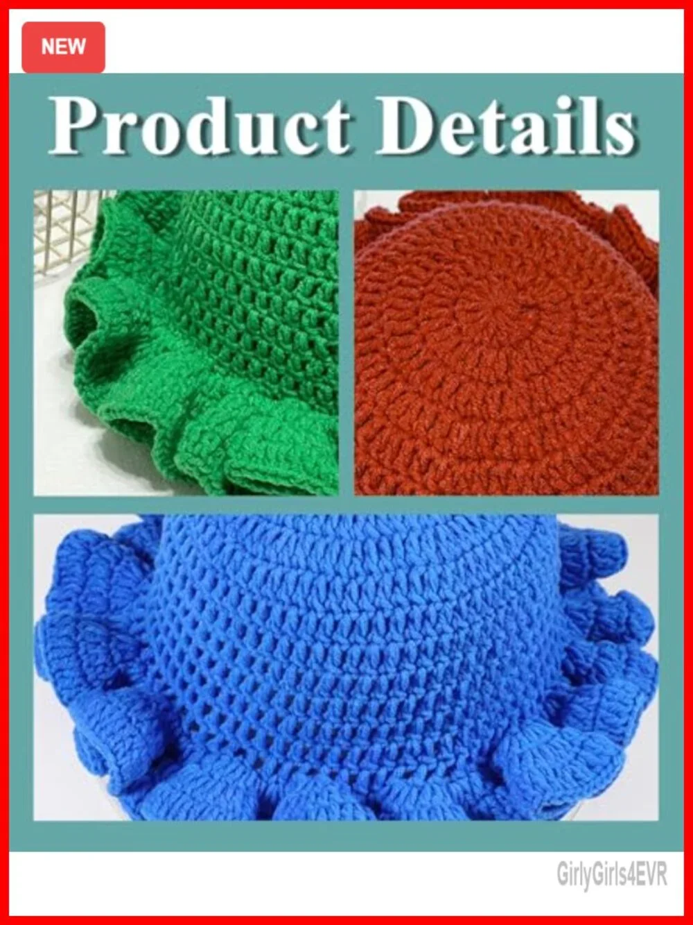 Crochet Bucket Hat Women Knit Floppy Cap Boho Handmade Travel Beach Sun Hat